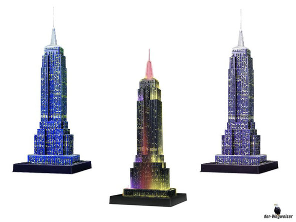 Im Paket Ravensburger Puzzle sind 216 Kunststoff-Puzzleteile mit einer Anleitung enthalten.