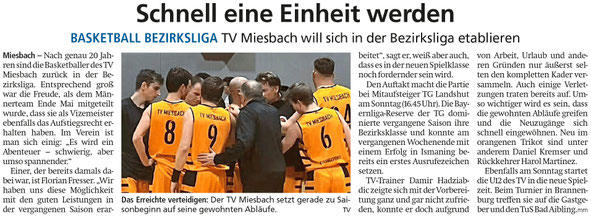 Artikel im Miesbacher Merkur am 12. Oktober 2024 - Zum Vergrößern klicken