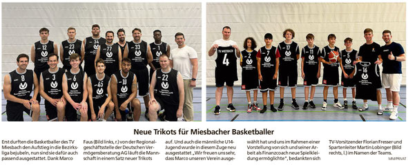 Bericht im Miesbacher Merkur am 30. Juli 2024 - Zum Vergrößern klicken