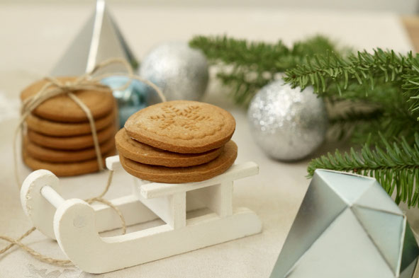 Gestempelte Lebkuchen-Knusperkekse