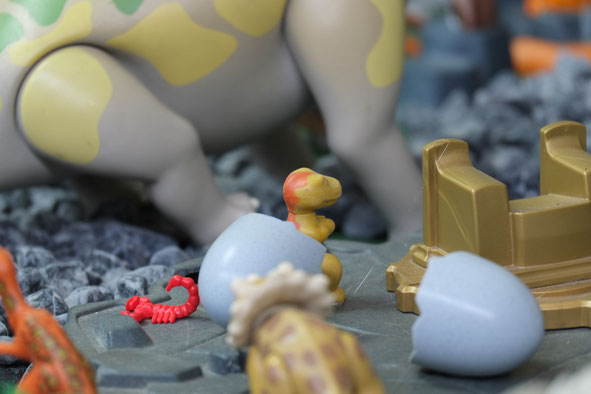 Dino Jurassic Ei Klein Miniwelten Playmobil Lathen Ausstellung 