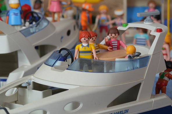 Boot Wasser Miniwelten Playmobil Lathen Ausstellung 