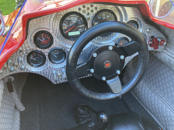 planche tableau bord alu aluminium bouchonné vhc voiture collection ancienne course hudson free spirit
