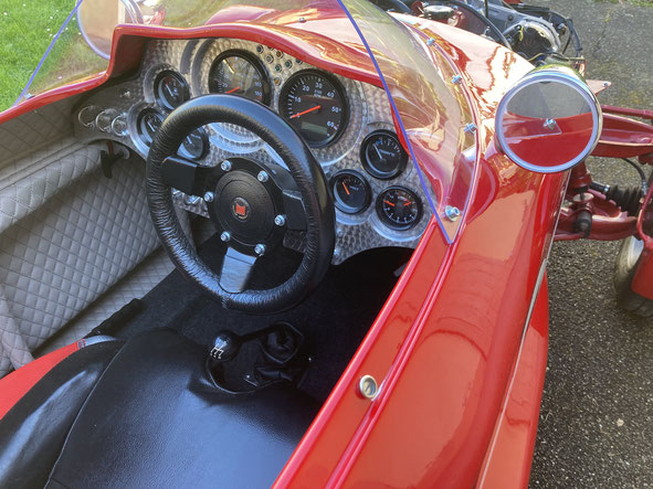 planche tableau bord alu aluminium bouchonné vhc voiture collection ancienne course hudson free spirit