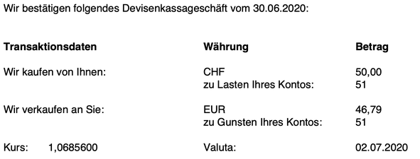 Devisenkassageschäft Smartbroker