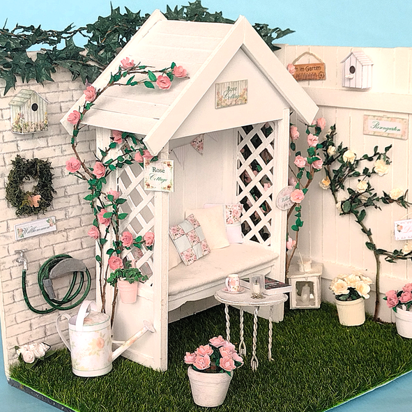 Miniatur-Rosengarten
