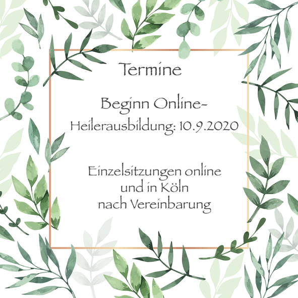 Heilerausbildung online und Einzelsitzungen