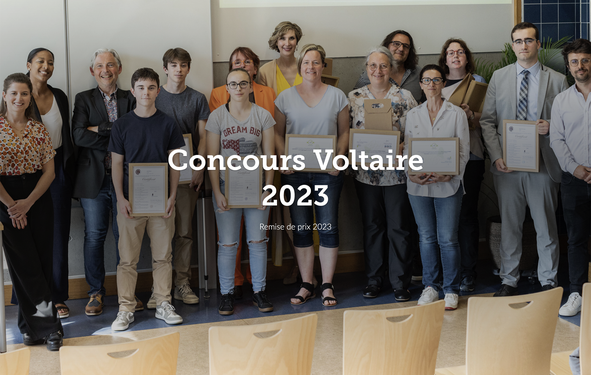 Cérémonie du Concours Voltaire 2023