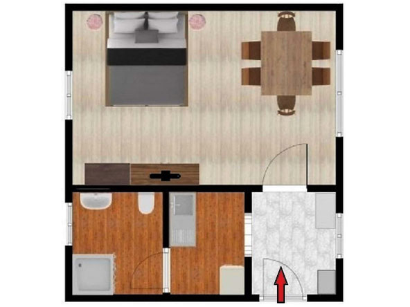 Grundriss vom Apartment Almkult