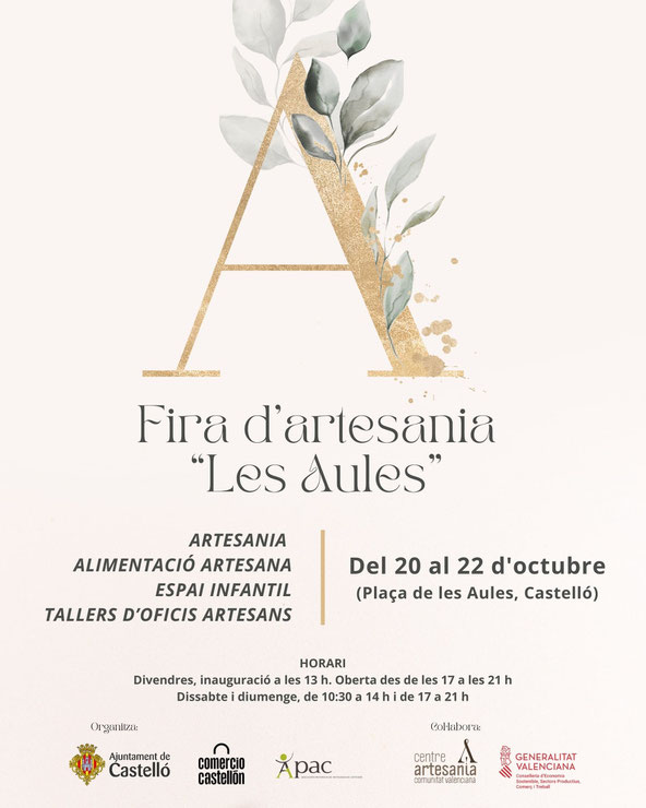 Feria de Artesania "Les Aules" en Castellon de la Plana