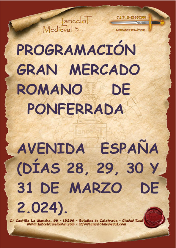 Programa del Mercado Romano de Ponferrada