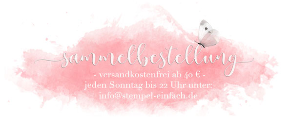 stampin up sammelbestellung versandkostenfrei 
