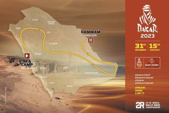 2023 Dakar Rally Route