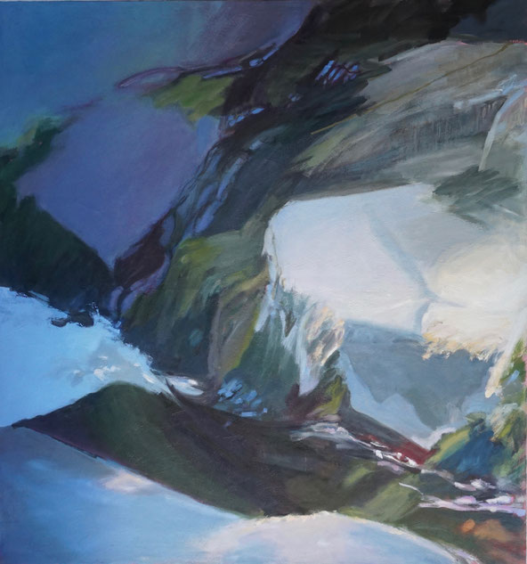 Licht zulassen 2019 160 x 150 cm  Öl / Leinwand - Herta Müller