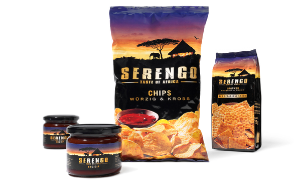 DELECO - Serengo Africa - Launch - hochwertig - modern - afrikanische Stimmung - Chips - würzig - kross - Packaging - Design - DesignKis - 2010 - Verpackung