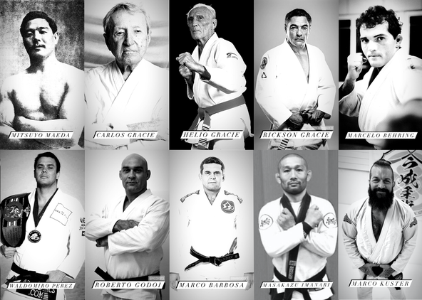 Akatsuki Dojo / Brazilian Jiu-Jitsu / BJJ / Grappling / Imanari Jiu-Jitsu (Mitsuyo Maeda - Carlos Gracie - Helio Gracie - Rickson Gracie - Marcelo Behring - Waldomiro Perez - Roberto Godoi - Marco Barbosa - Masakazu Imanari - Marco Kuster)