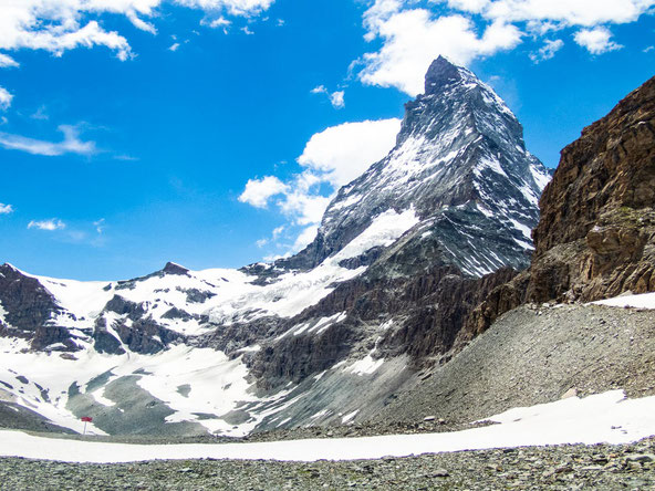 Ein gigantischer Felskoloss - das Matterhorn