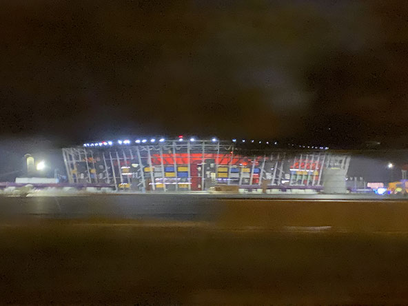stadio 974 di Doha visto di notte