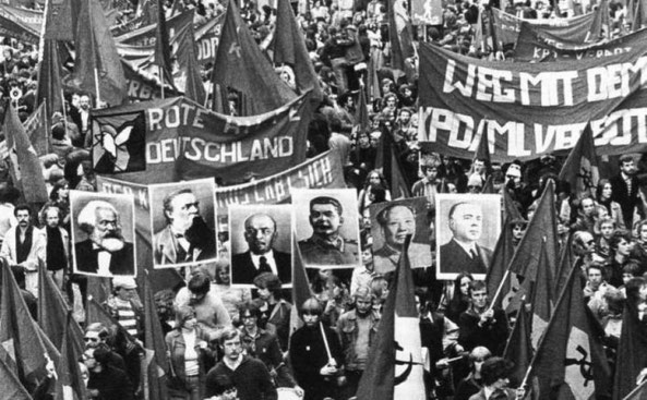 Marxistisk-leninistisk (maoistisk) demo i Vesttyskland i 1970'erne 