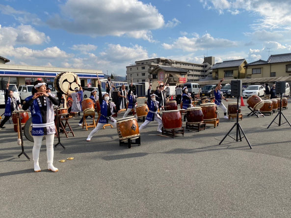 寧鼓座　和太鼓　奈良マラソン　