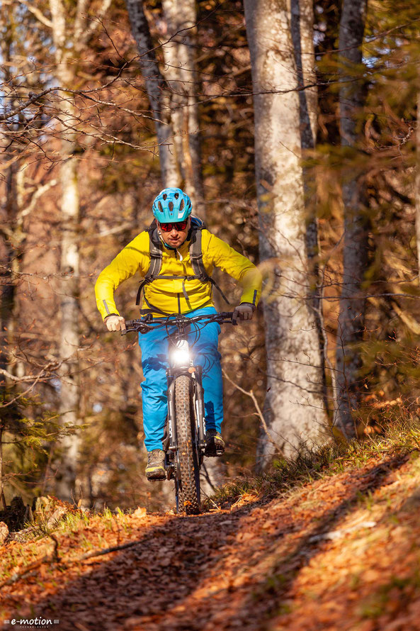 Das Riese & Müller Delite Mountain ist sowohl für lange Touren, als auch für knackige Trails geeignet.