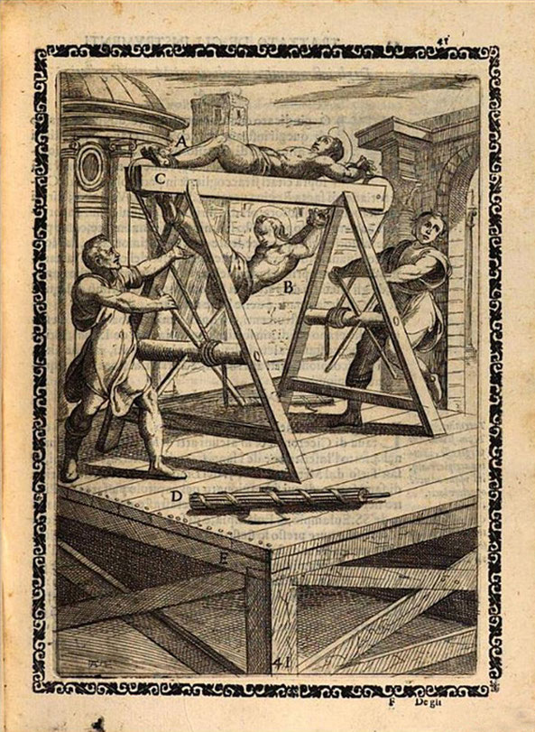 A. Gallonio, Trattato instrumenti di martirio, eculeo