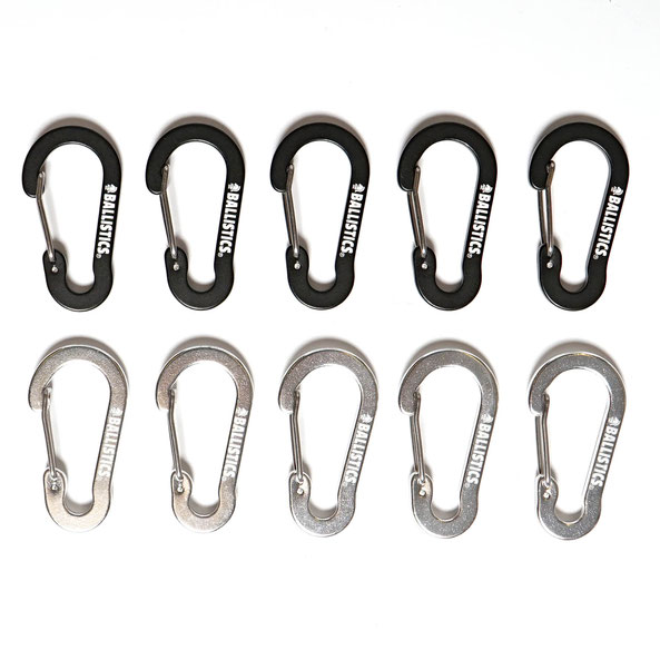 BALLISTICS（バリスティクス） CARABINER SET（10個SET 各5個づつ）　 ￥2,700（＋TAX）