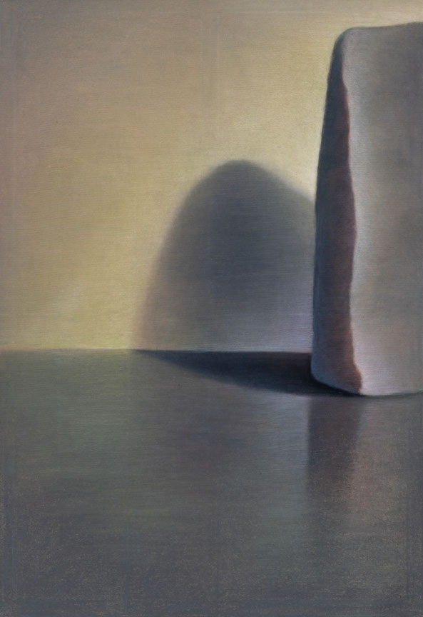 Steine, 2024, Pastell auf Leinwand, 145x100cm (2)
