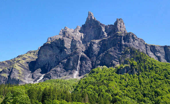 Les Cornes de chamois, pics emblématiques du massif du massif du Fer à Cheval