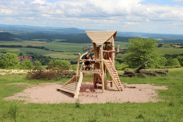 Keltisches Spielelement an der Hümpfershäuser Hütte © Katja Schramm