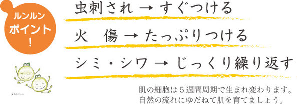 虫刺され、火傷、シミ・シワの対処ポイント