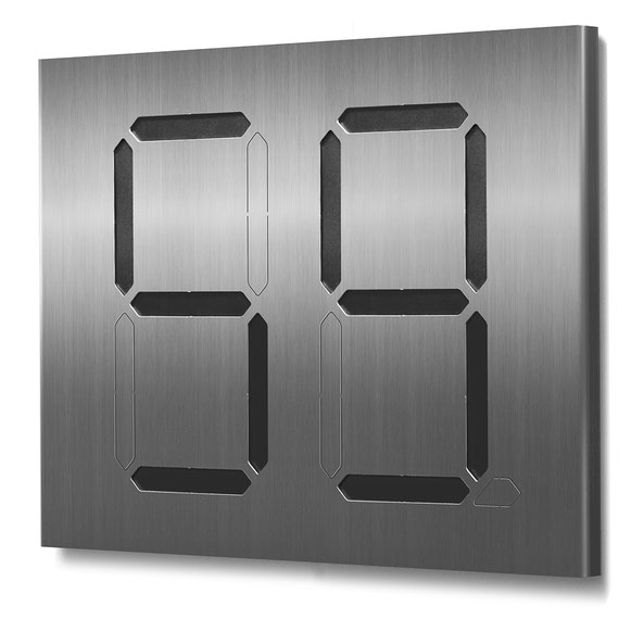 Segment-Hausnummer "59" schwarz hinterlegt