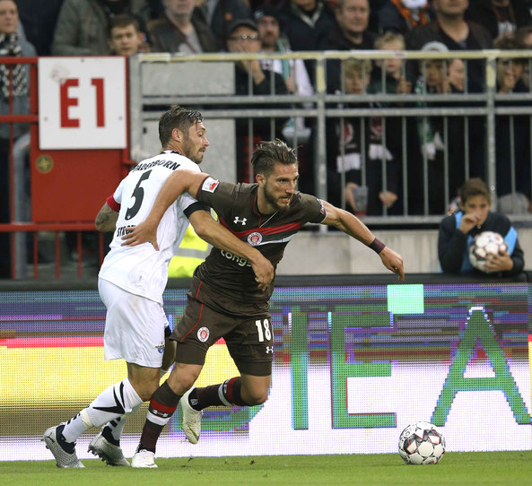 Dimitrios Diamantakos erzielte das 1:1 für den FC St. Pauli. Foto: CB