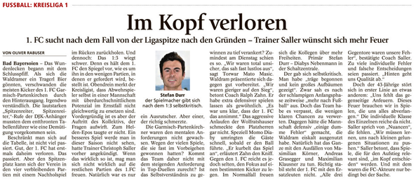 Ga-Pa Tagblatt vom 27.10.2016