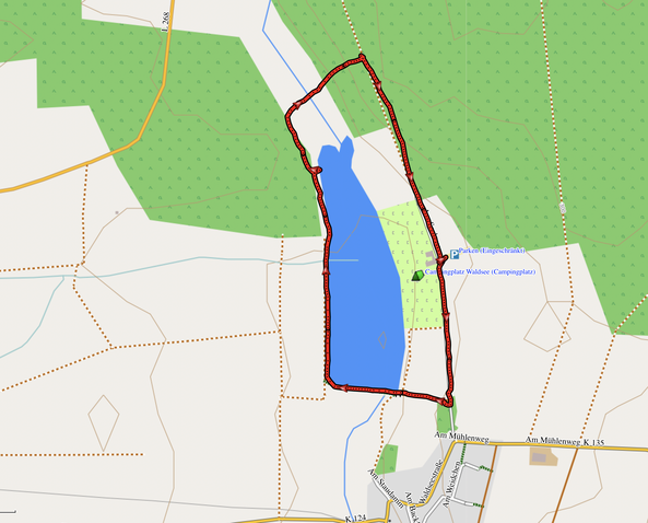 GPX-Track 2,5 km Rund um den Marother Waldsee