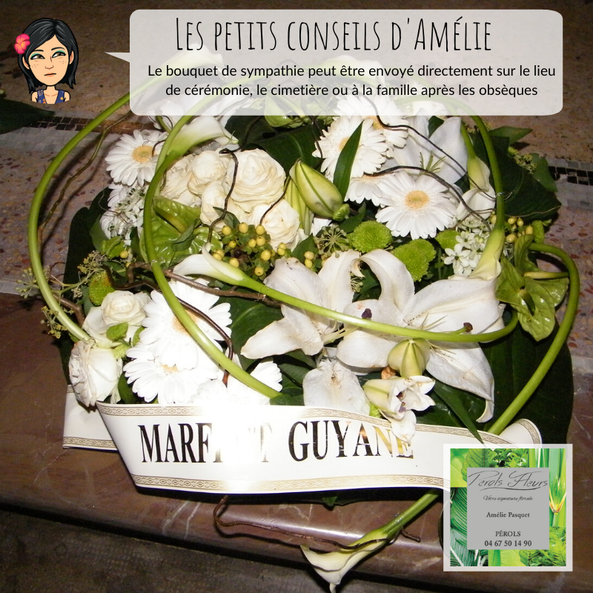 Perols fleurs, fleuriste enterrement, cérémonie deuil 