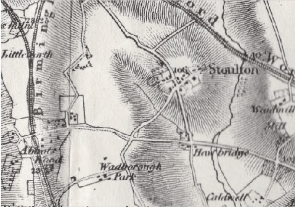 Image of 19th Stoulton showing old road system