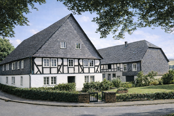 Der Schultenhof in Eslohe (Foto um 1960). 