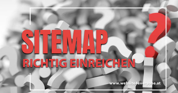 sitemap richtig einreichen