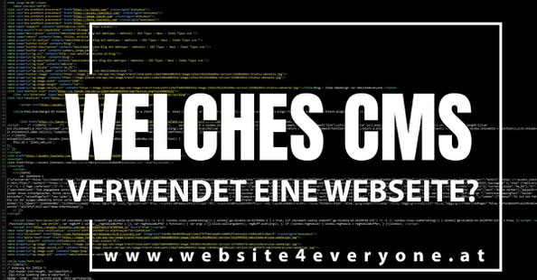 welches cms verwendet eine webseite?