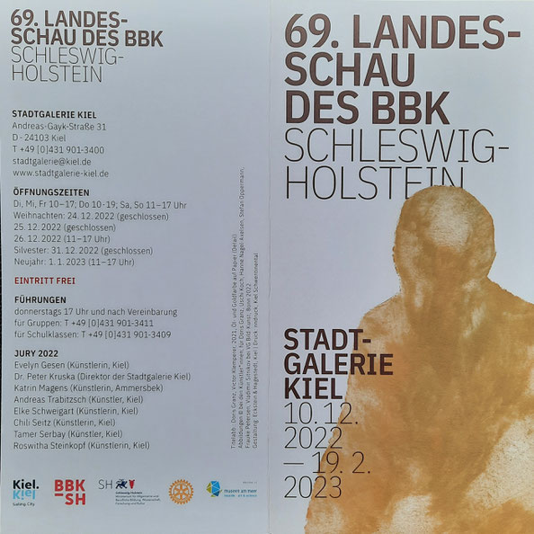 Einladung zur Landesschau 2022-2023, Stadtgalerie Kiel