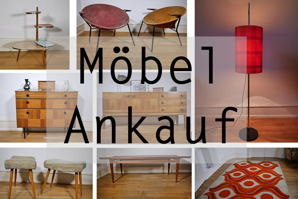 Ankauf von Gebrauchtmöbel Mid Century Vintage Möbel in