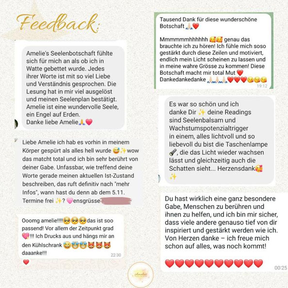 Amelies Lichtimpulse, Kundenstimmen, Feedback, Rezension