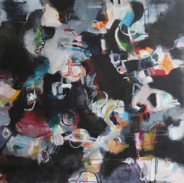 o.T.,100x100, Acryl a. Leinwand, 03/2022