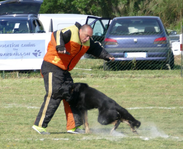 1er Ring 1 sur Thierry Touache, 19-05-2018 au Dardaillon ; termine 1er avec 196.250 pts/200