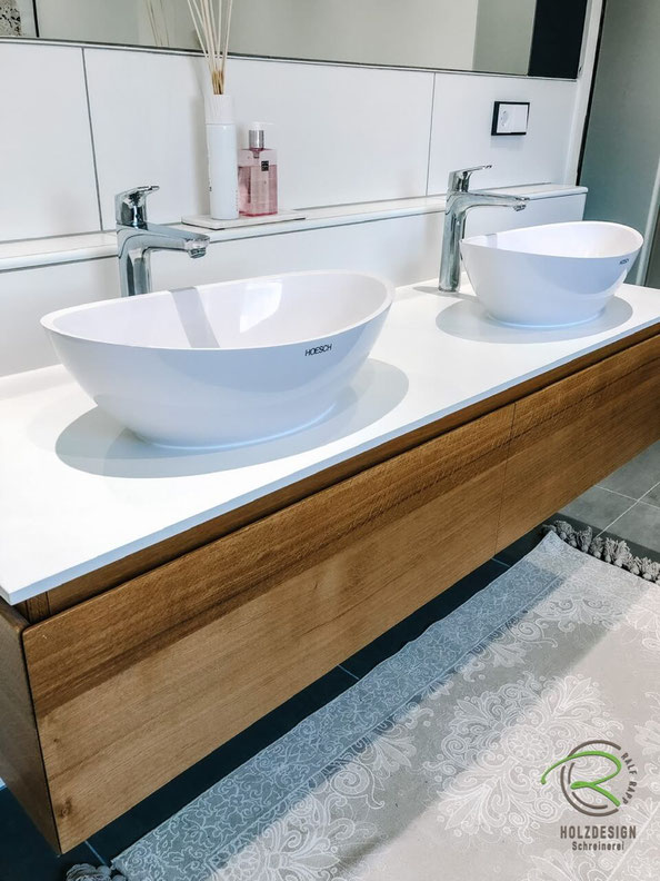 Waschbeckenunterschränke Holz-Schreinerei - Holzdesign Rapp Geisingen
