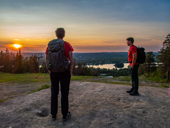 Outdoor Aktivurlaub in Finnland, Lappland. Foto: Wanderung Rovaniemi