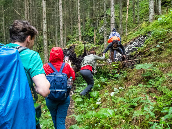 Mit unserem Integrationsprojekt "Wanderglück" ging es dieses Jahr zum Wandern in die Bergwelt im Schwangau.