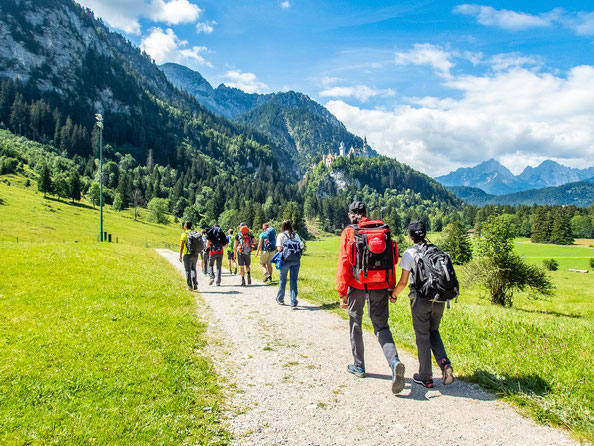 Mit unserem Integrationsprojekt "Wanderglück" ging es dieses Jahr zum Wandern in die Bergwelt im Schwangau.