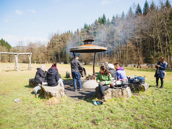 Am Grillplatz "Denteltal" klang der Nachmittag bei bestem Wetter aus